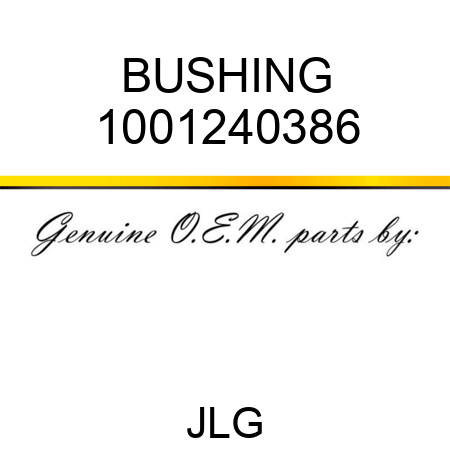 BUSHING 1001240386