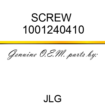 SCREW  1001240410