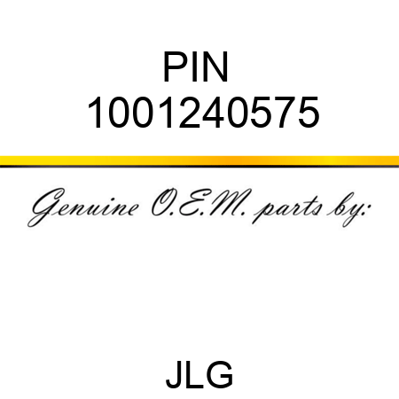 PIN  1001240575