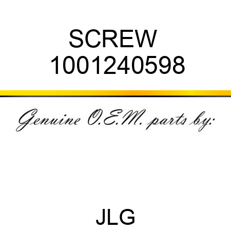 SCREW  1001240598
