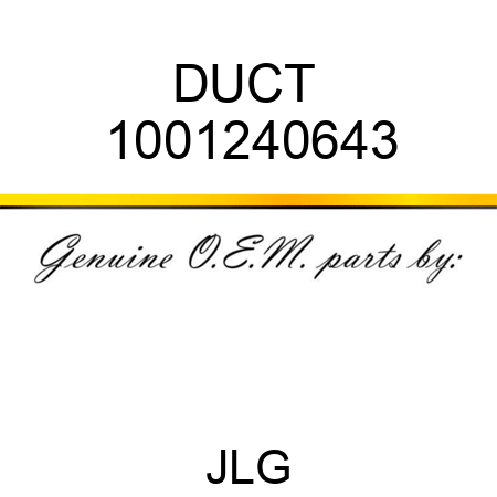 DUCT  1001240643