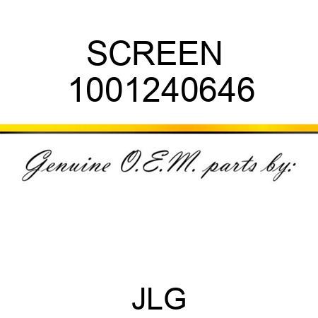 SCREEN  1001240646