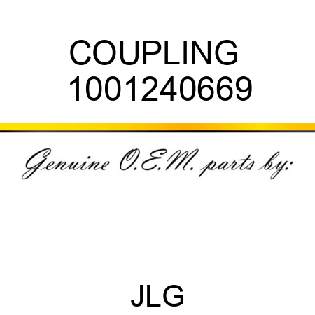 COUPLING  1001240669