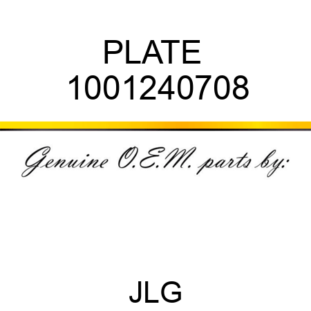 PLATE  1001240708