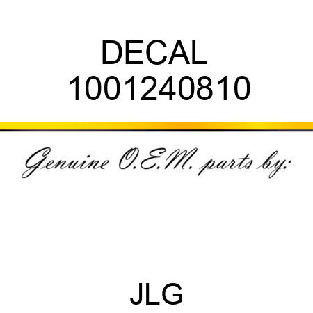 DECAL  1001240810