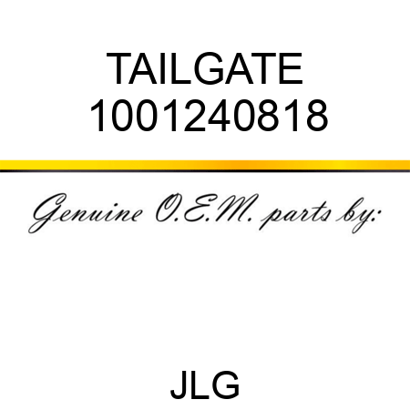 TAILGATE 1001240818