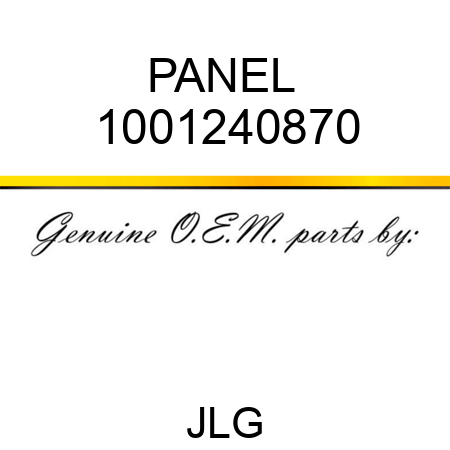 PANEL  1001240870