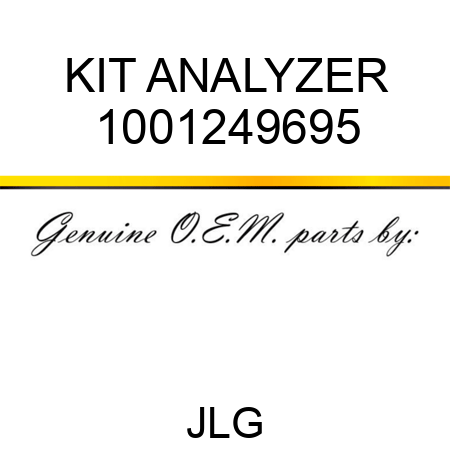 KIT ANALYZER 1001249695