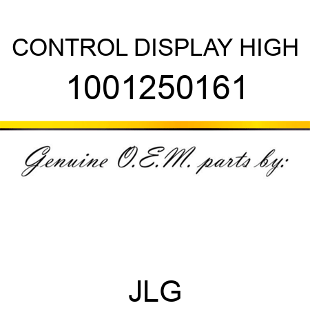 CONTROL DISPLAY HIGH 1001250161