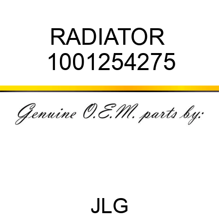 RADIATOR  1001254275