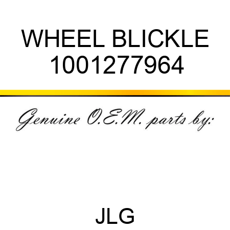 WHEEL BLICKLE 1001277964