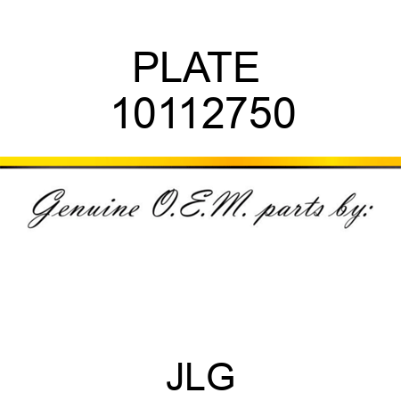 PLATE  10112750