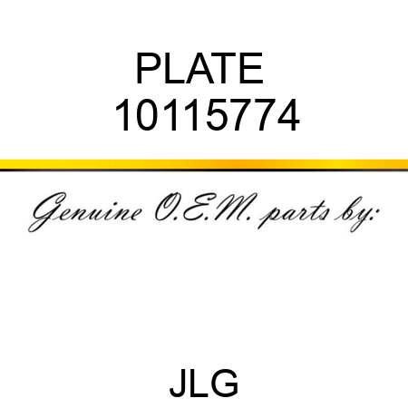 PLATE  10115774