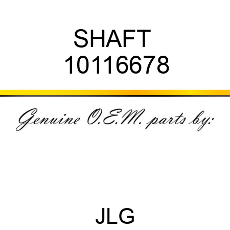 SHAFT  10116678