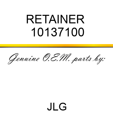 RETAINER  10137100