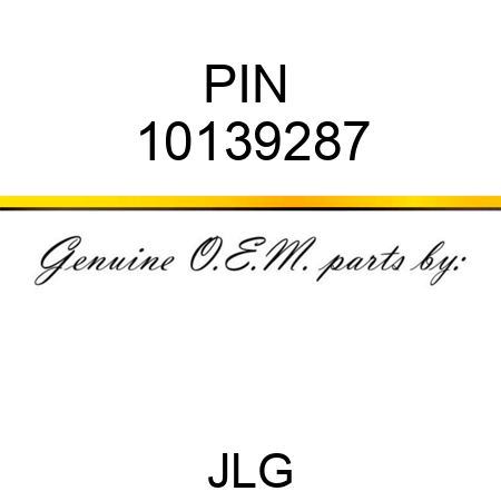 PIN  10139287