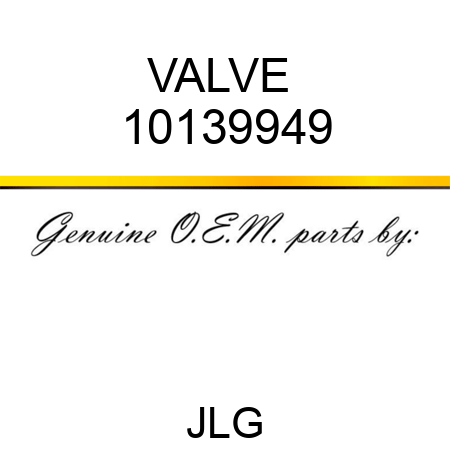 VALVE  10139949