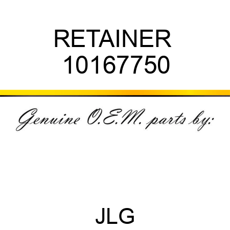 RETAINER  10167750