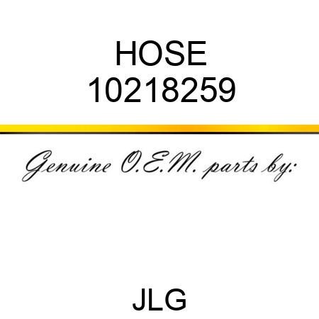 HOSE 10218259