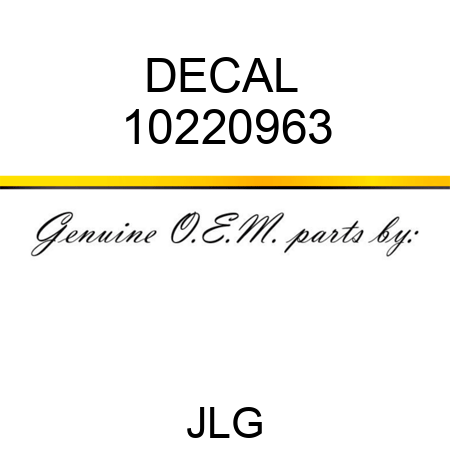 DECAL  10220963