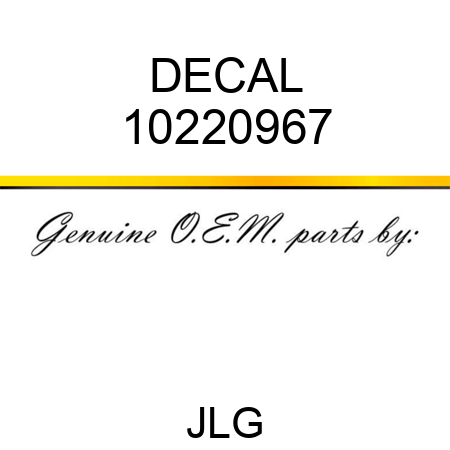 DECAL 10220967