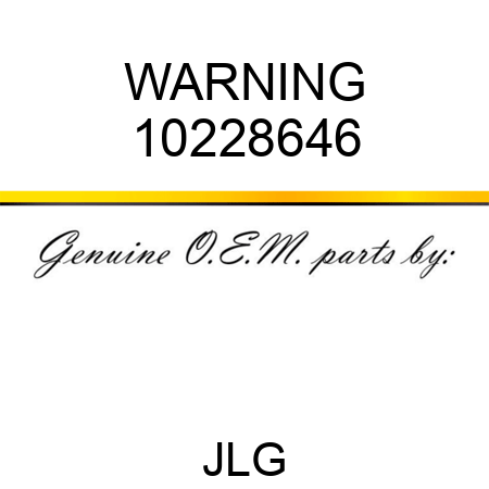 WARNING 10228646