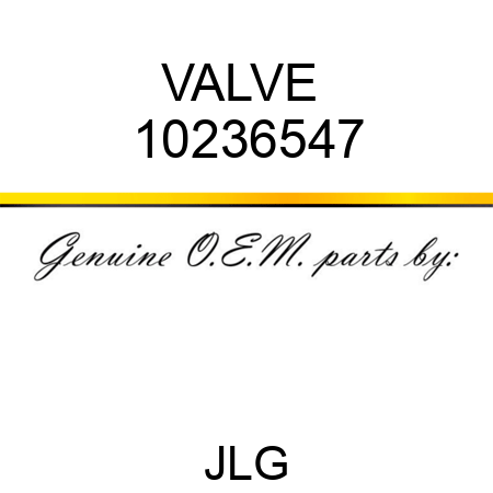 VALVE  10236547