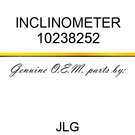 INCLINOMETER 10238252