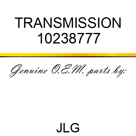 TRANSMISSION 10238777