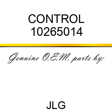 CONTROL 10265014