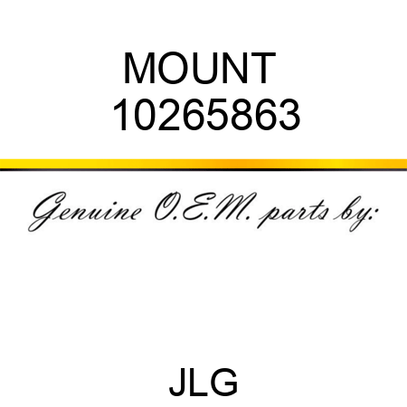 MOUNT  10265863