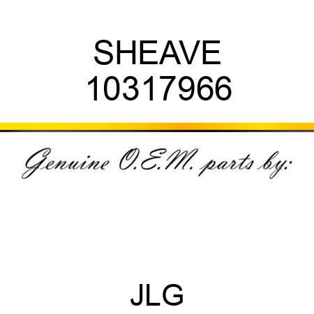 SHEAVE 10317966