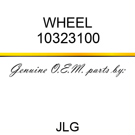 WHEEL 10323100