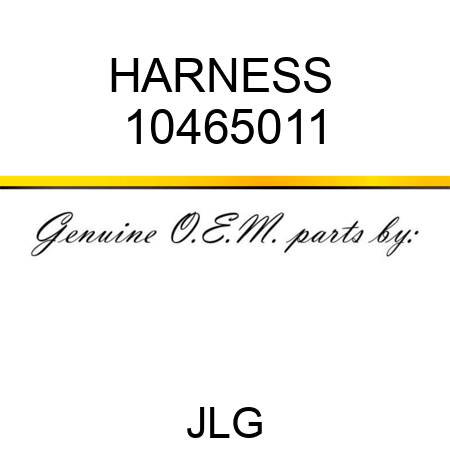 HARNESS  10465011