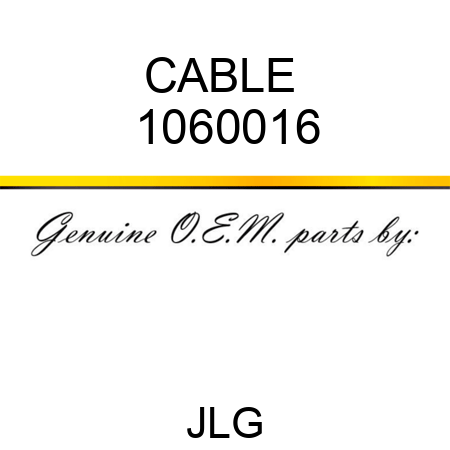 CABLE  1060016