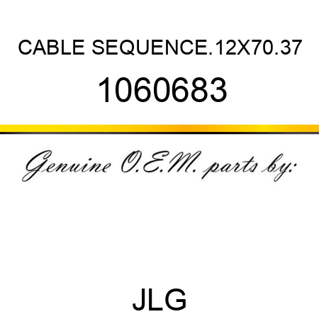CABLE SEQUENCE.12X70.37 1060683