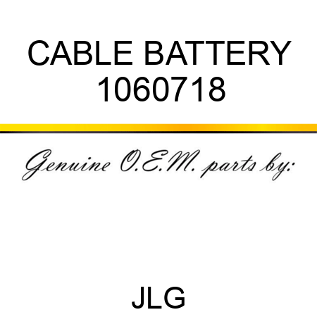 CABLE BATTERY 1060718