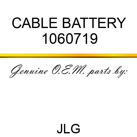 CABLE BATTERY 1060719