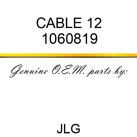 CABLE 12 1060819