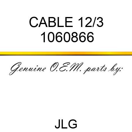 CABLE 12/3 1060866