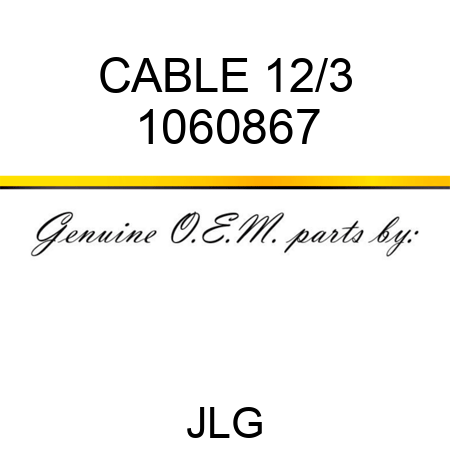 CABLE 12/3 1060867