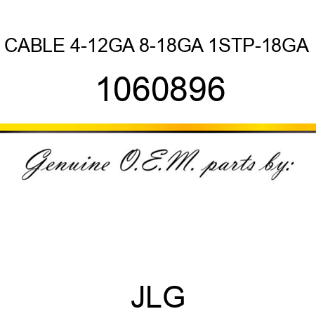 CABLE 4-12GA 8-18GA 1STP-18GA  1060896