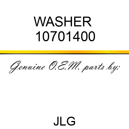 WASHER  10701400