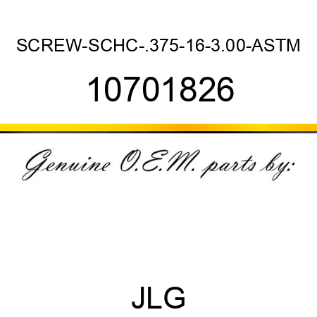 SCREW-SCHC-.375-16-3.00-ASTM 10701826