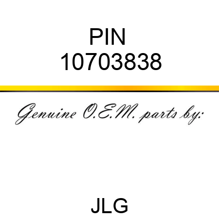 PIN  10703838
