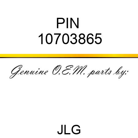 PIN  10703865