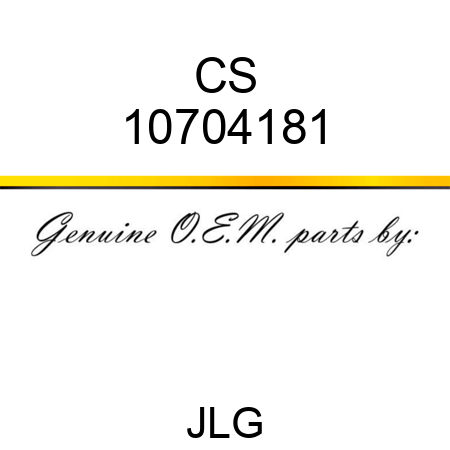 CS 10704181