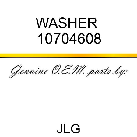 WASHER  10704608
