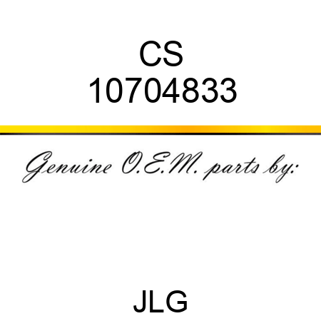 CS 10704833