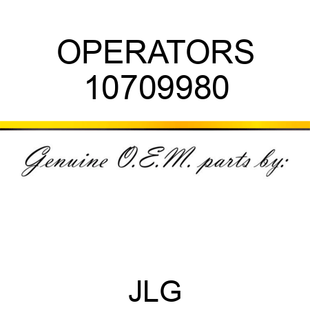 OPERATORS 10709980